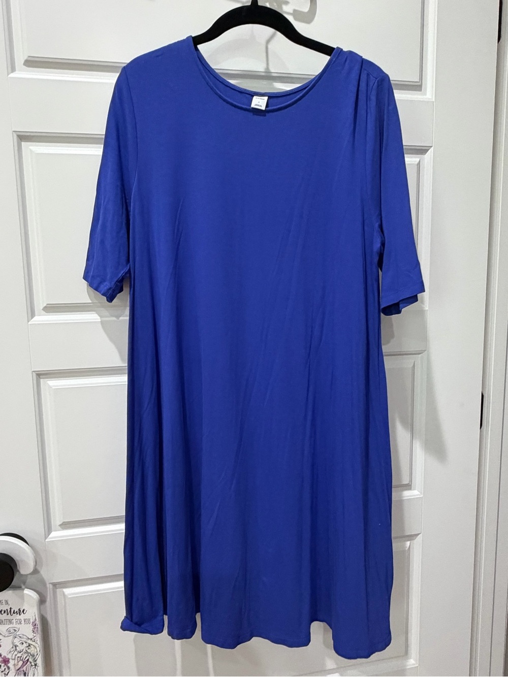 Old Navy Royal Blue Short Sleeve Swing Dress